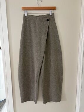Zara Barrel Wide Leg Crossover Pant